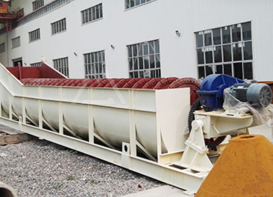 화면 기계 240 TPH 그라벨 스크루 나선형 대용량을 진동시키는 11KW*2 모래 분급기